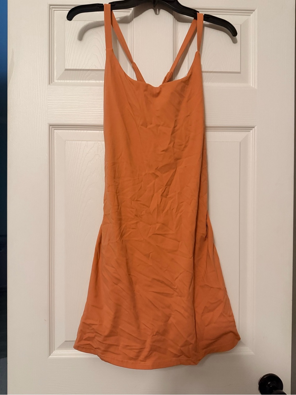 HALARA Orange Double-Strap Mini Slip Dress
